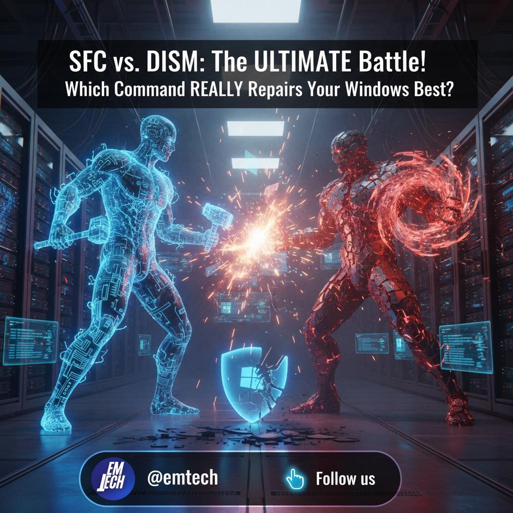 EmTech - Ever wondered which command truly saves your Windows PC from ...