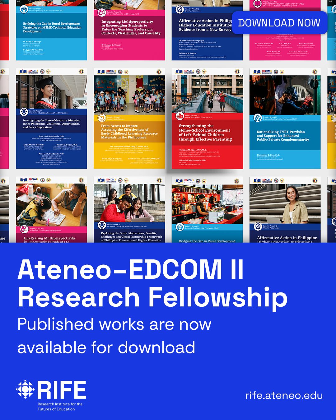 📚 OUT NOW! Nine research studies from the Ateneo–EdCom2 Fellowship ...