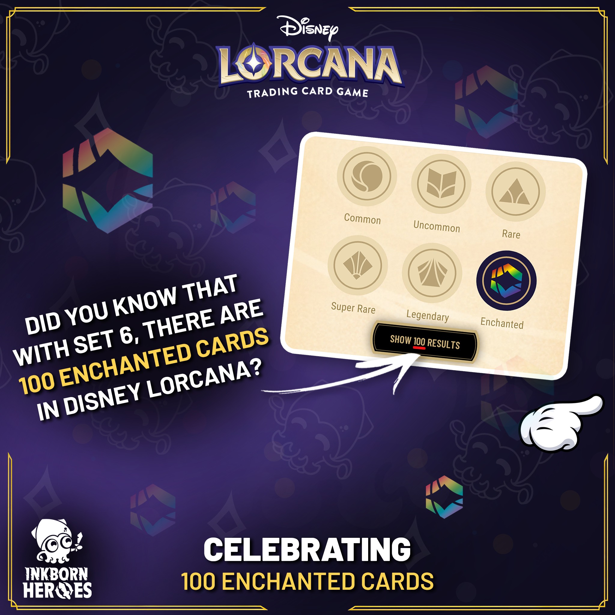 disney 100 lorcana cards Rise of the Floodborn Collector's Edition Gift Set – Phantom Card Shop Exclusive foil promo card featuring the Genie from Disneys Lorcana Trading Card Games First Chapter A Look at the Disney