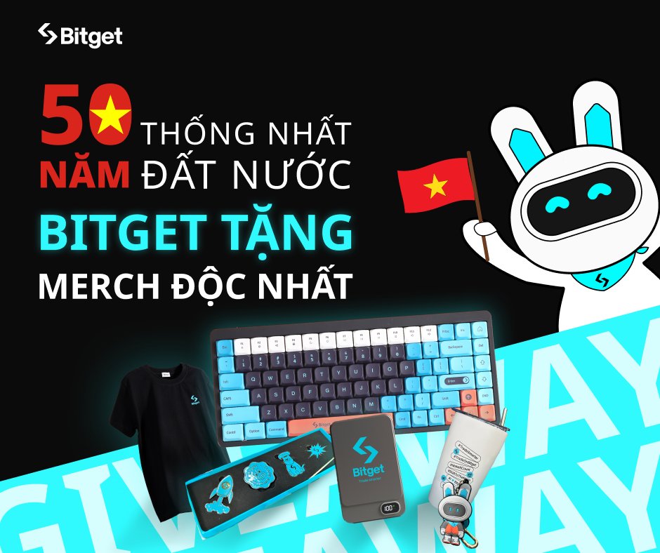 Bitget Official | # 🇻🇳 MỪNG 50 NĂM THỐNG NHẤT– BITGET TẶNG MERCH ĐỘC ...