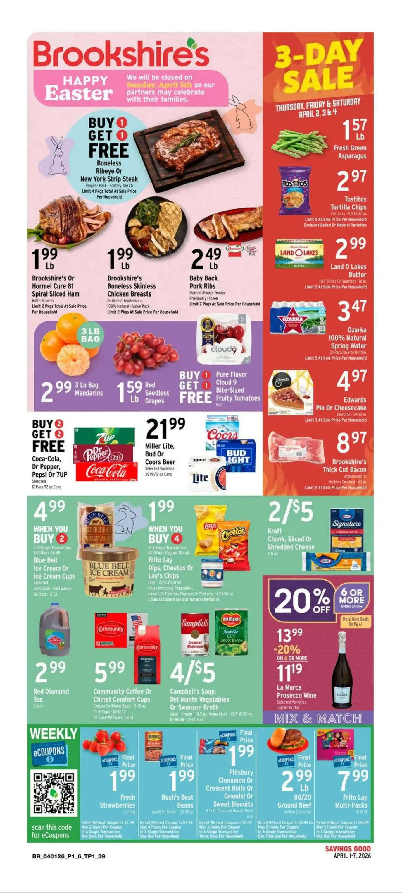 Brookshire's Weekly Ad Preview (4/1/26 – 4/7/26) ** Full Ad View