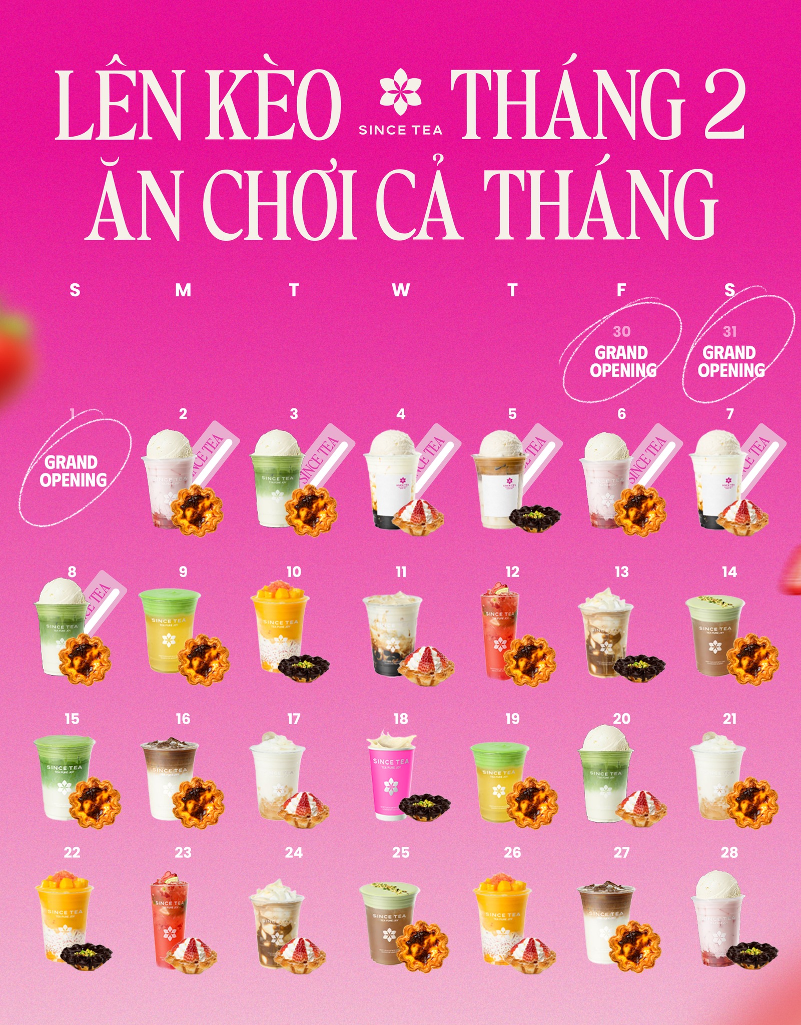Since - Tuần mới đến, Since Tea gợi ý “quà chiều” từng ngày cho các ...