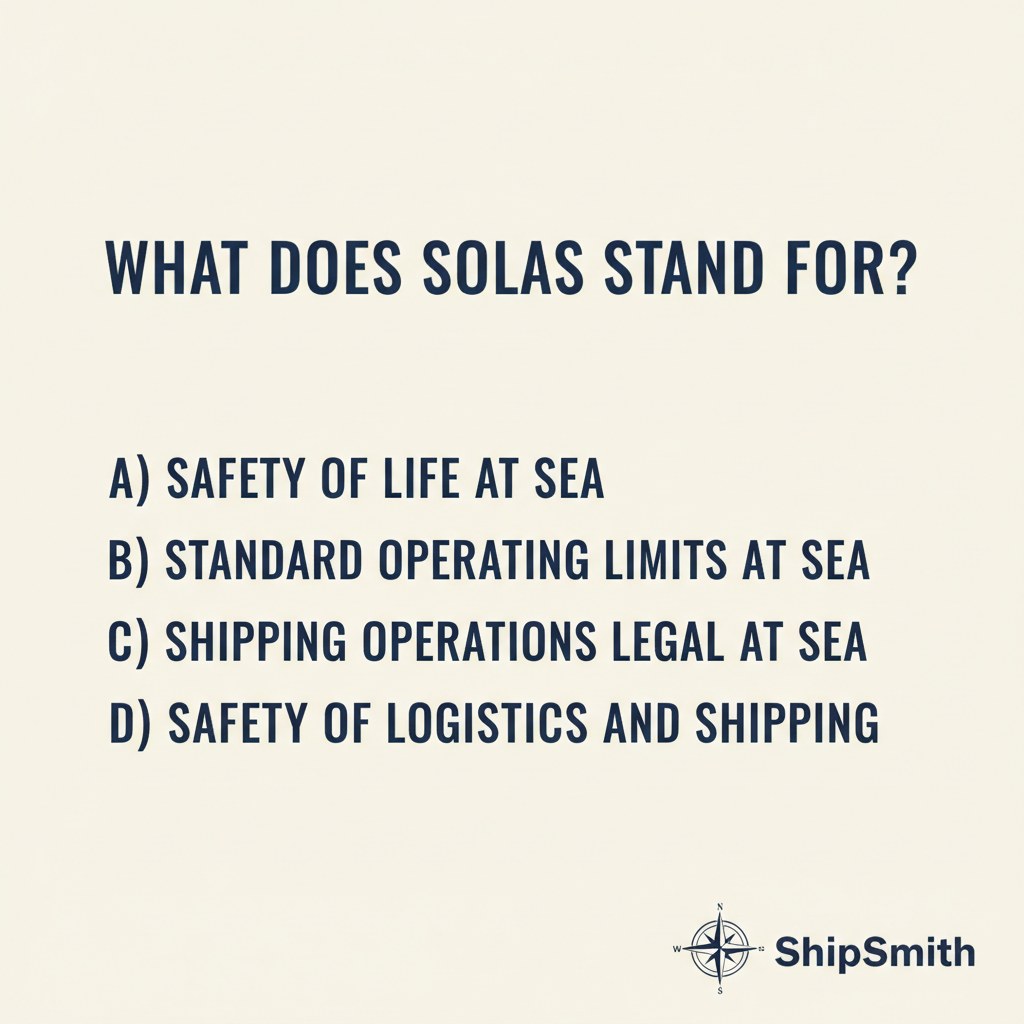 ShipSmith - ⚓ QUIZ TIME: SOLAS Convention! 🚢 Test your maritime ...