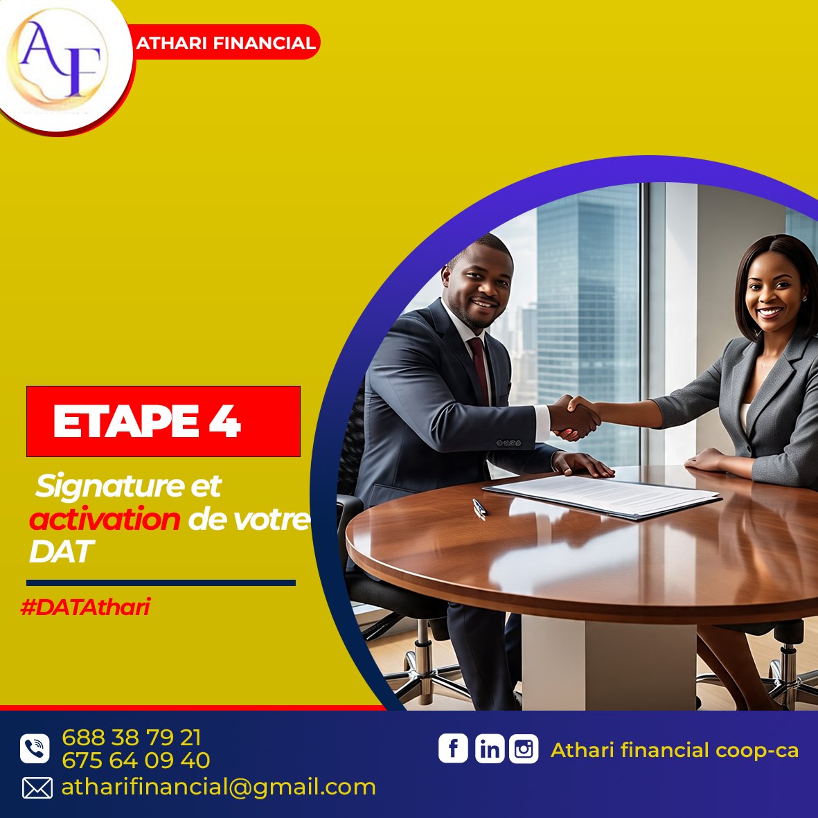 Athari - COMMENT OUVRIR SON COMPTE DAT ? Étape 4 : Signature et ...