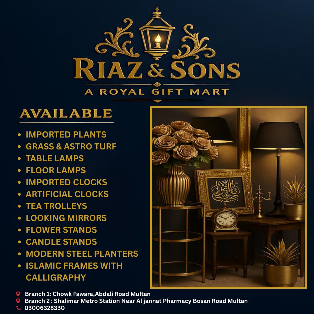 Riaz & Sons | Multan