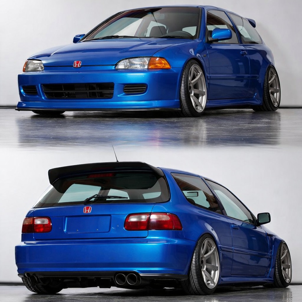 Honda Genuine 92-95 Civic EG Front Window Molding & Clip Set - OEM Si CX DX SiR Windshield Trim 2 thumbnail image