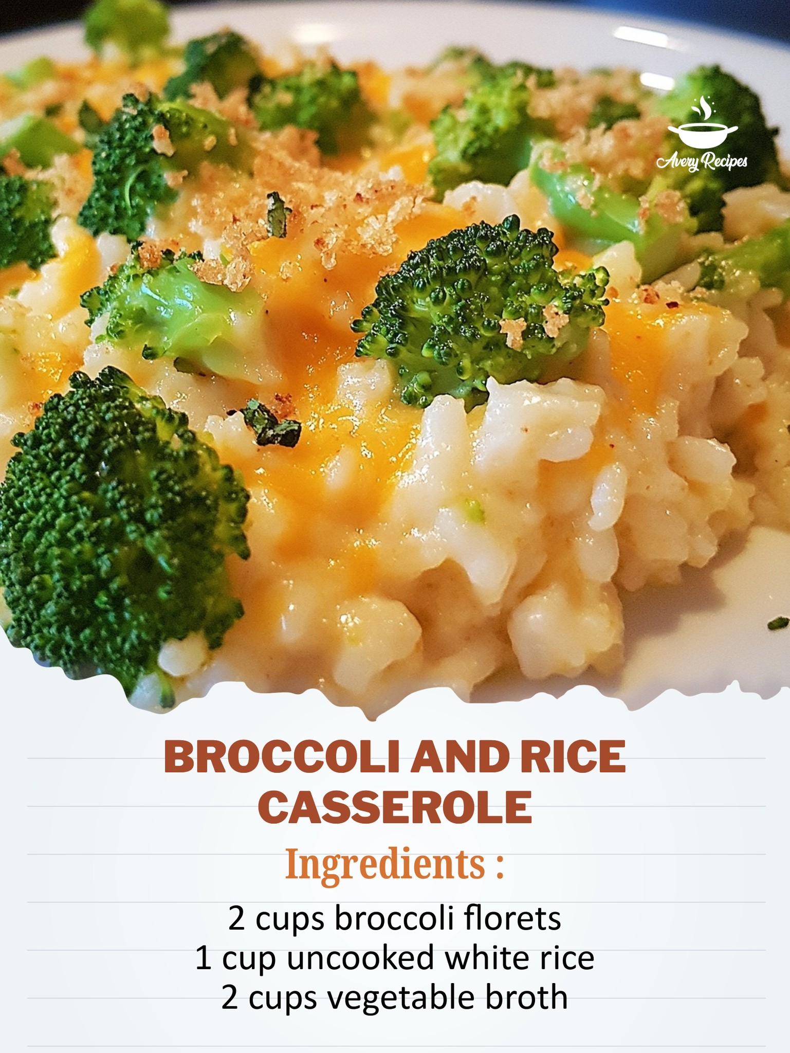 Avery - Broccoli and Rice Casserole Creamy Broccoli and Rice Delight ...