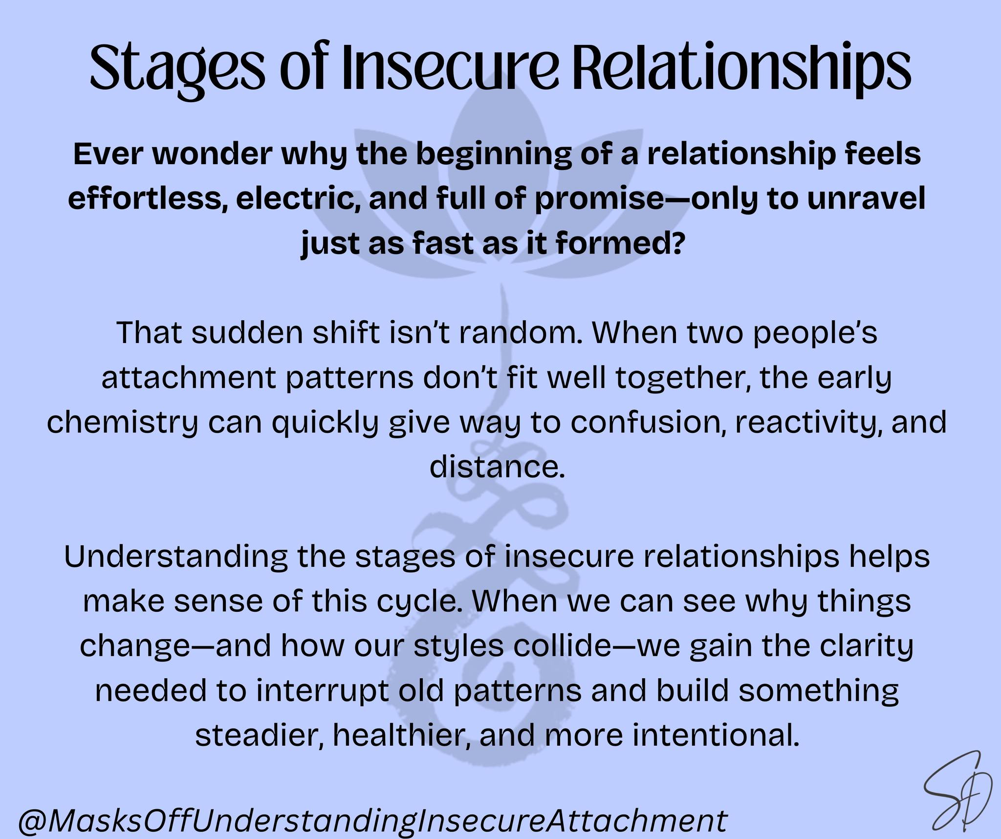 𝗠𝗮𝘀𝗸𝘀 𝗢𝗳𝗳: Understanding Insecure Attachment