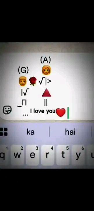 ❤︎くぅページ❤︎ Try this art emoji 😄 Βς lvyou| |loveyou love you (G) 信 (A