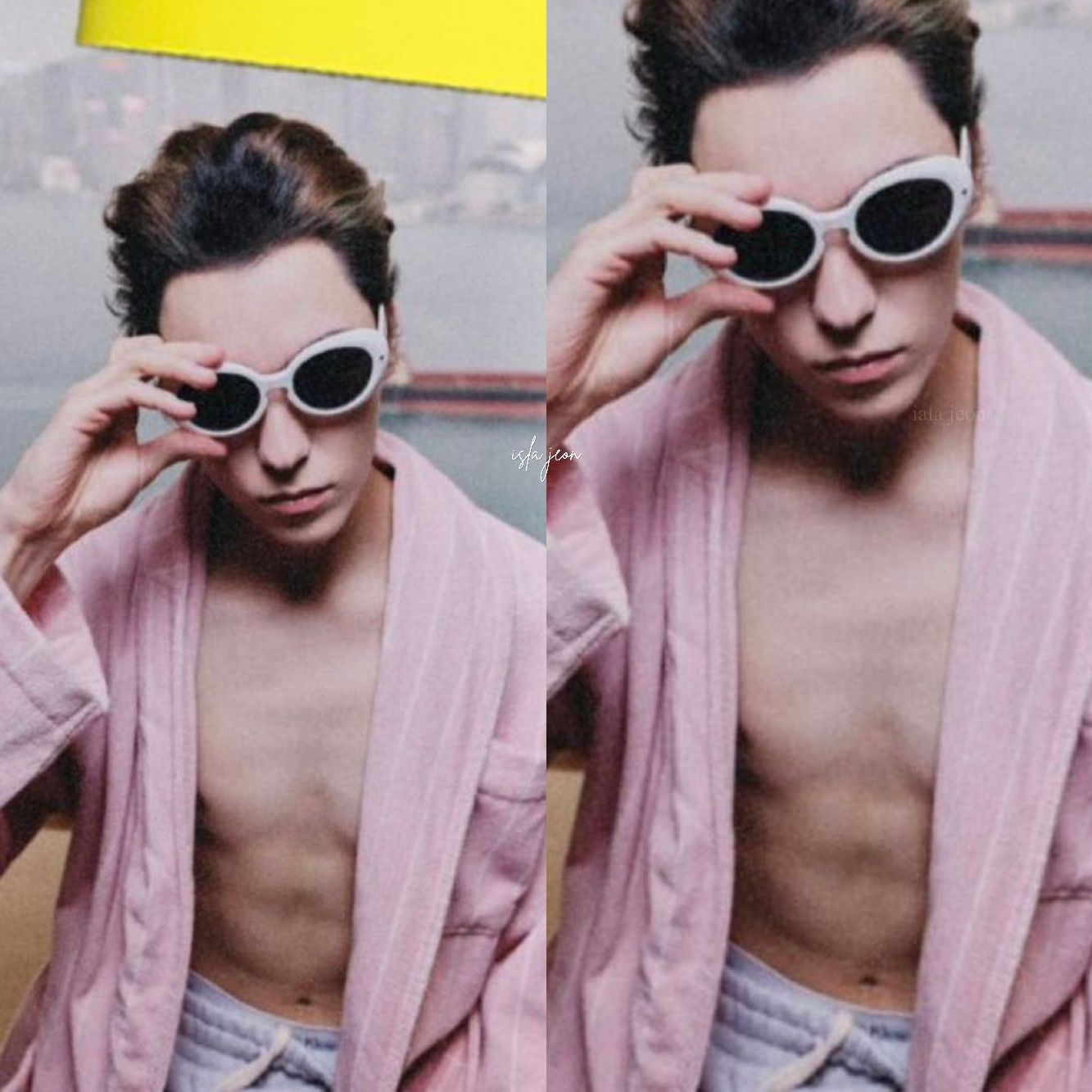 OMG, VERNON WITH THIS NEWLY DROPPED PHOTO SHOWING HIS ABS? he