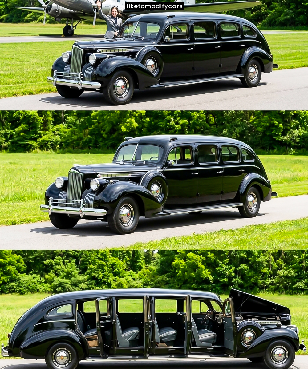 1941 Packard 90 eight-door open top tour bus