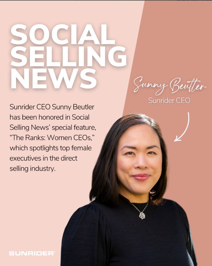 Sunrider - We are proud to announce that our Sunrider CEO Sunny Beutler ...