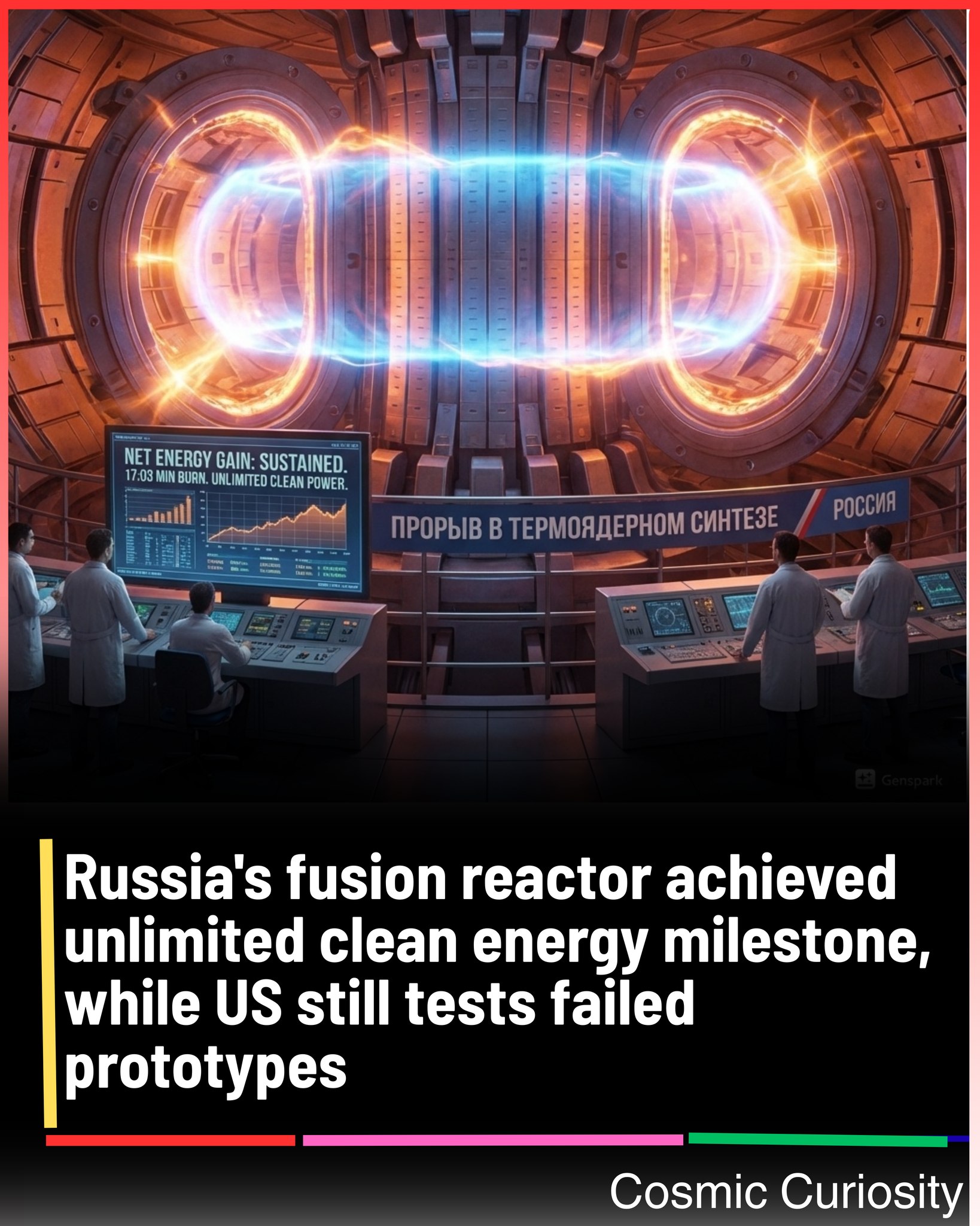 Cosmic - Russia's fusion reactor achieved unlimited clean energy ...