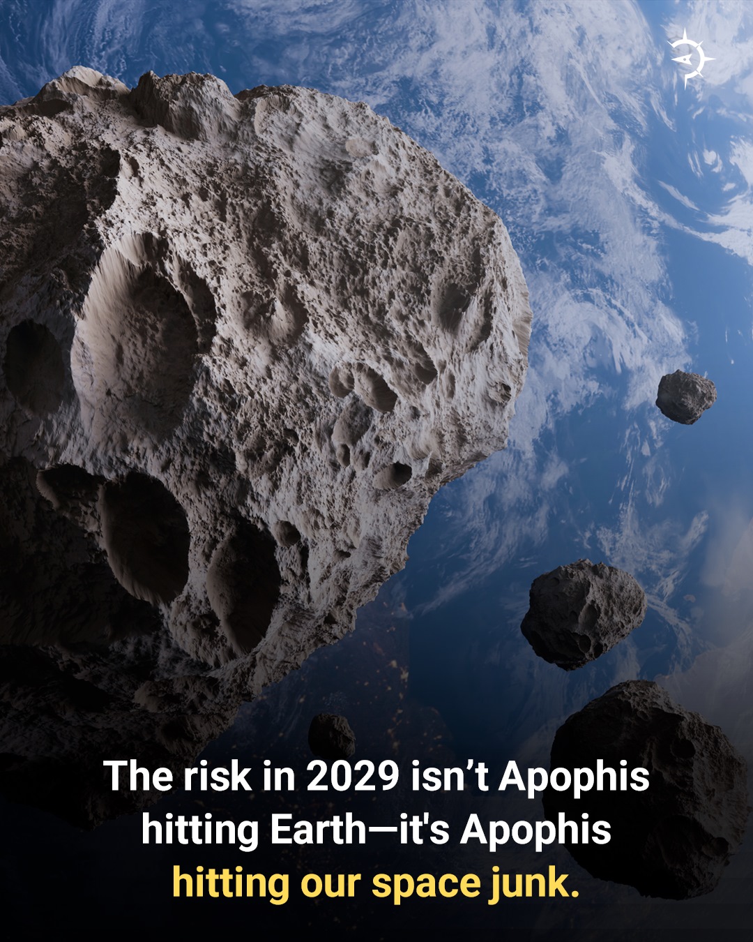 The risk in 2029 isn't Apophis hitting Earth—it's Apophis hitting