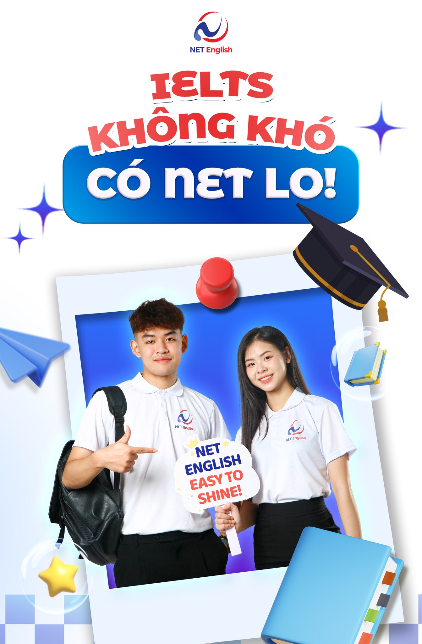 NET English - 🌟 BẠN NGHĨ IELTS KHÓ? ĐÃ CÓ NET ENGLISH LO!... | Facebook