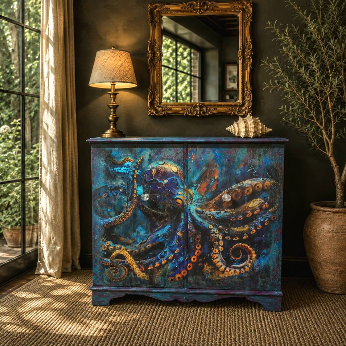 Upcycled Zenith Radio cabinet using Prima paper