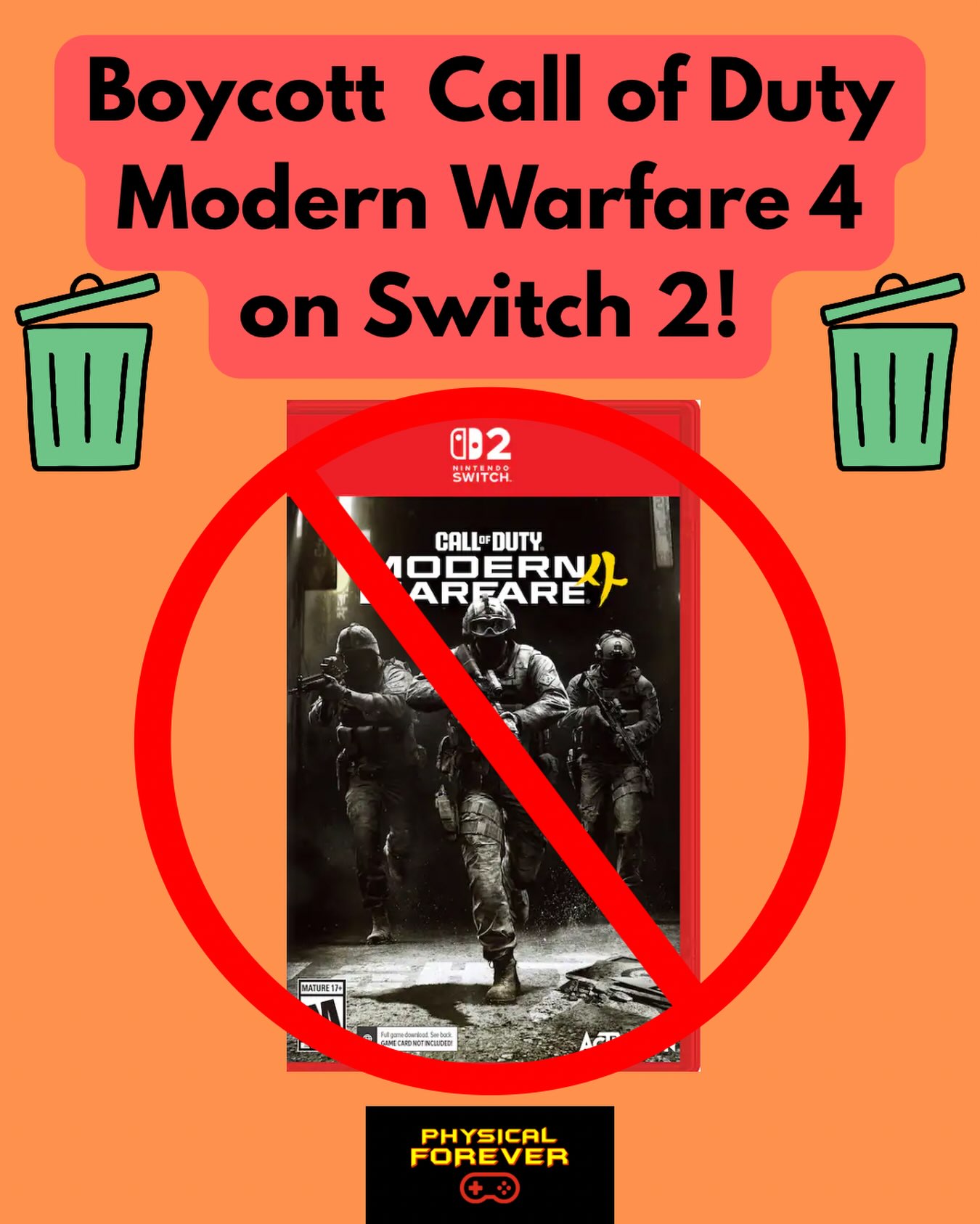 Boycott Call of Duty: Modern Warfare 4 for being a code in a box