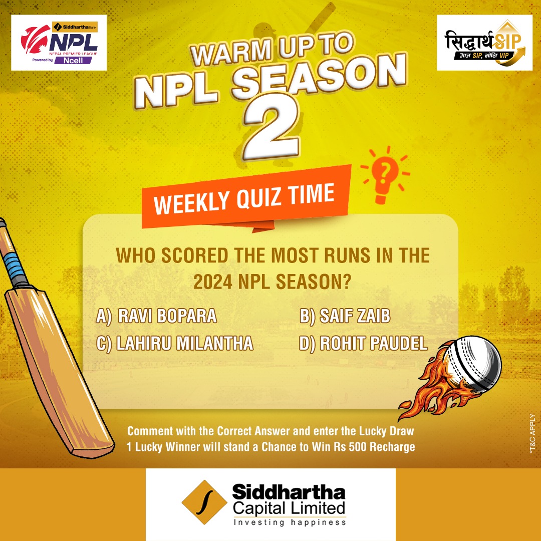 Before the matches heat up,... - Siddhartha Capital Limited | Facebook
