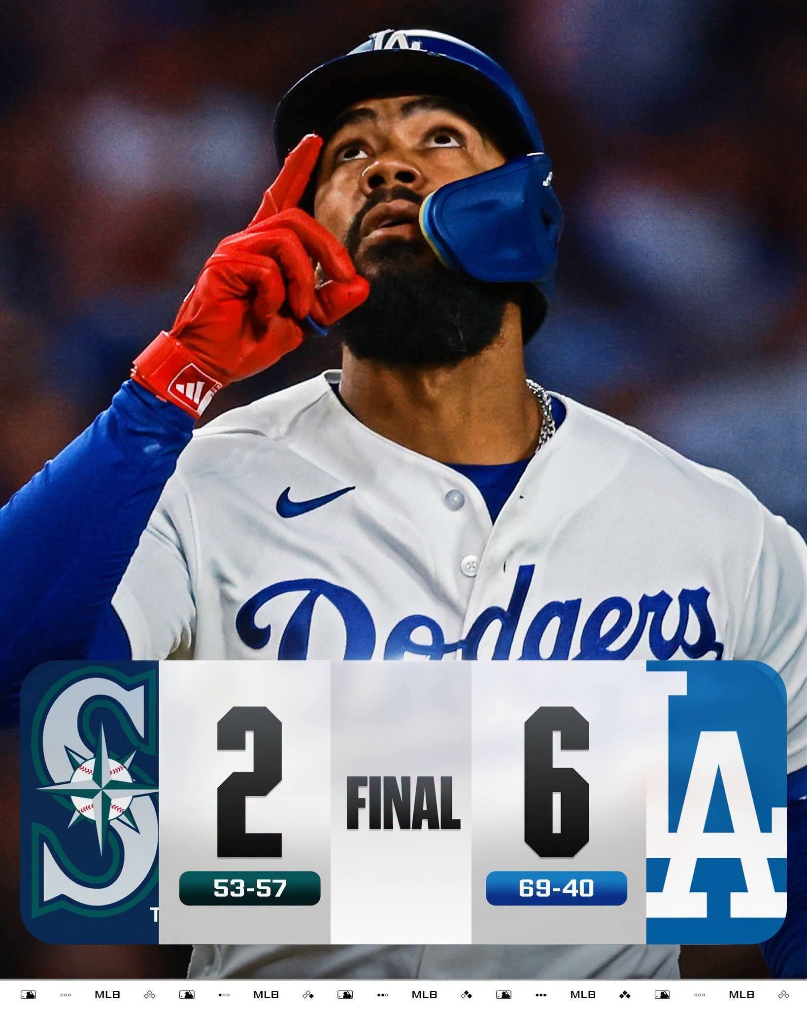 Homers from Teoscar Hernández and Dalton Rushing lead the Dodgers