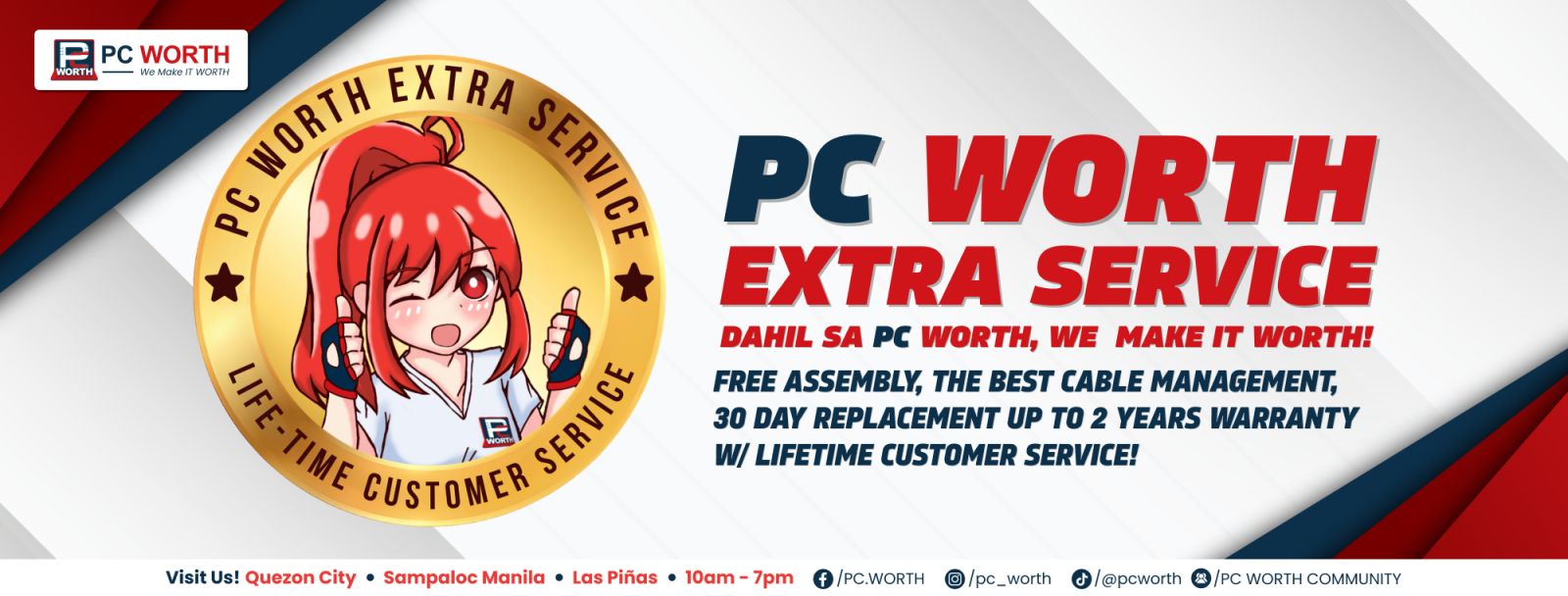PC WORTH Extra Service | Manila