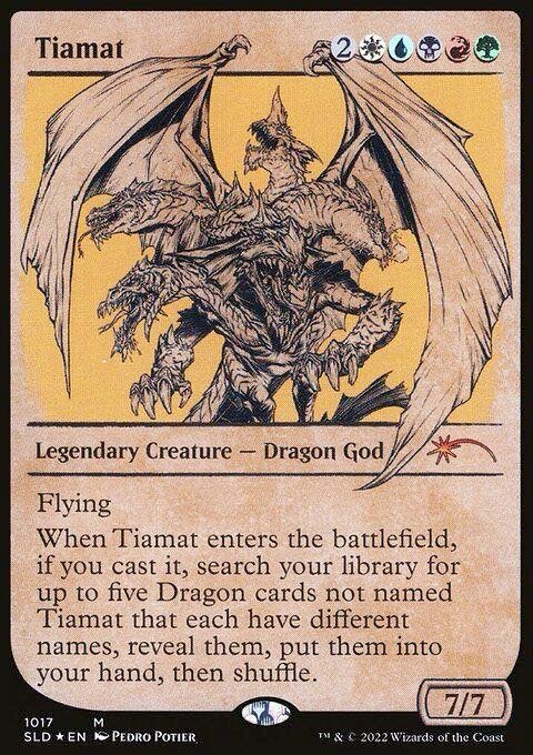 legendary dragon cards mtg Token (4/4-F) by Richard Wynne Keene The Ur-Dragon | MTG x