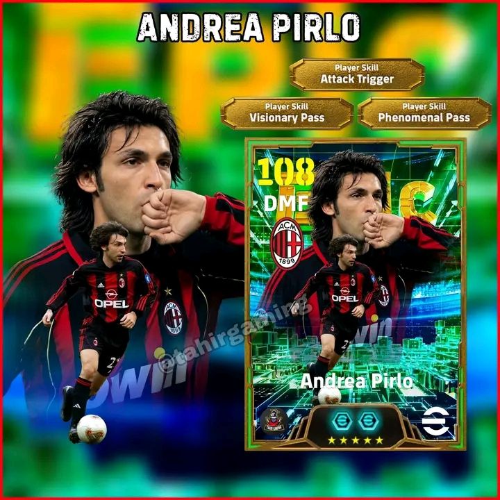 Andrea Pirlo and Paul Scholes in 2007 Champions League