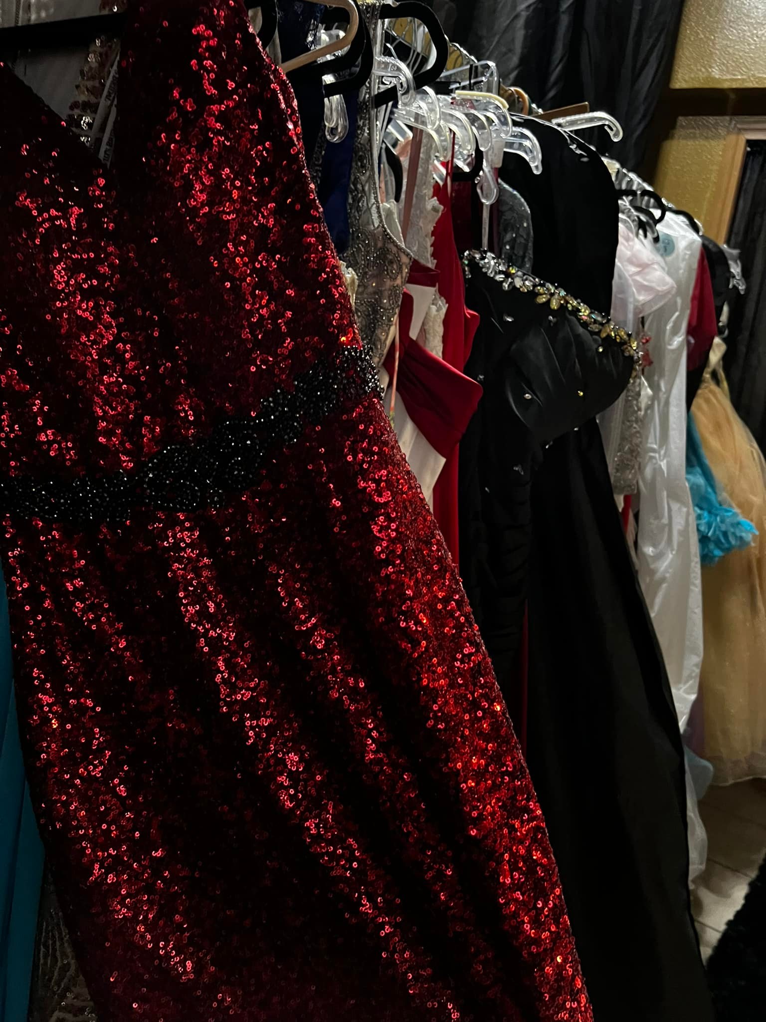 bargain formal dresses Long Floral Beaded Dress MGNY 72807 Full Length (approx. Ollie's Bargain Outlet holds wedding