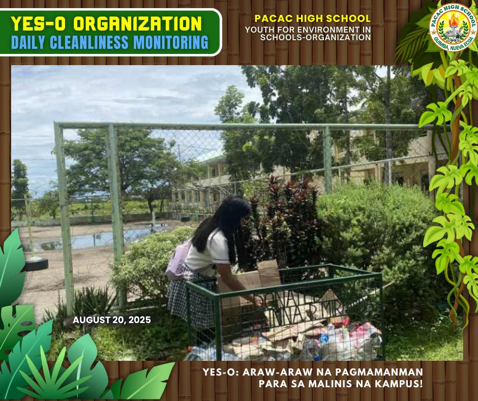 Pacac High School Youth for Environment in Schools Organization Yes-O