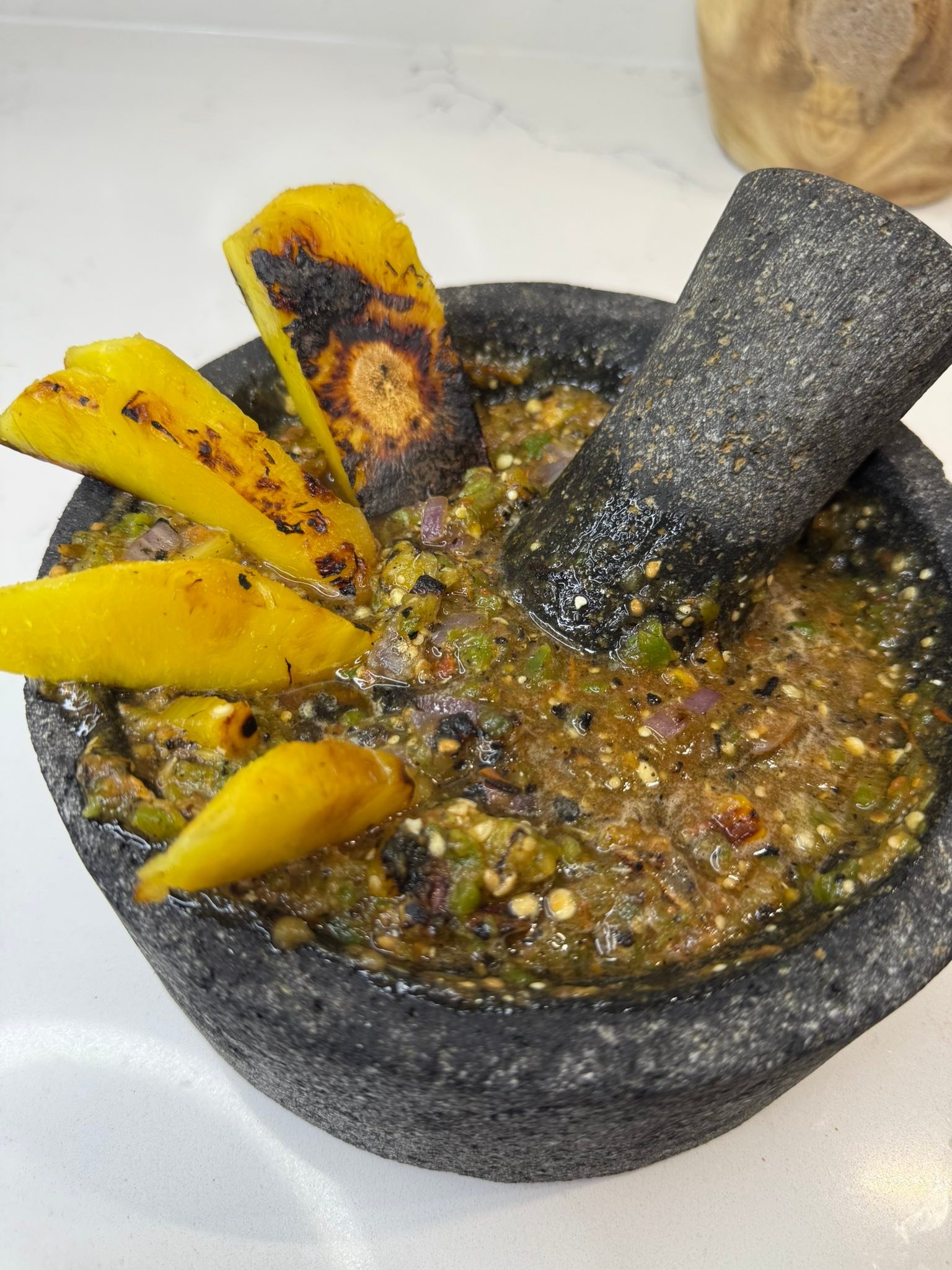 Salsa tatemada de piña en... - Cocinando con cheffcito | Facebook