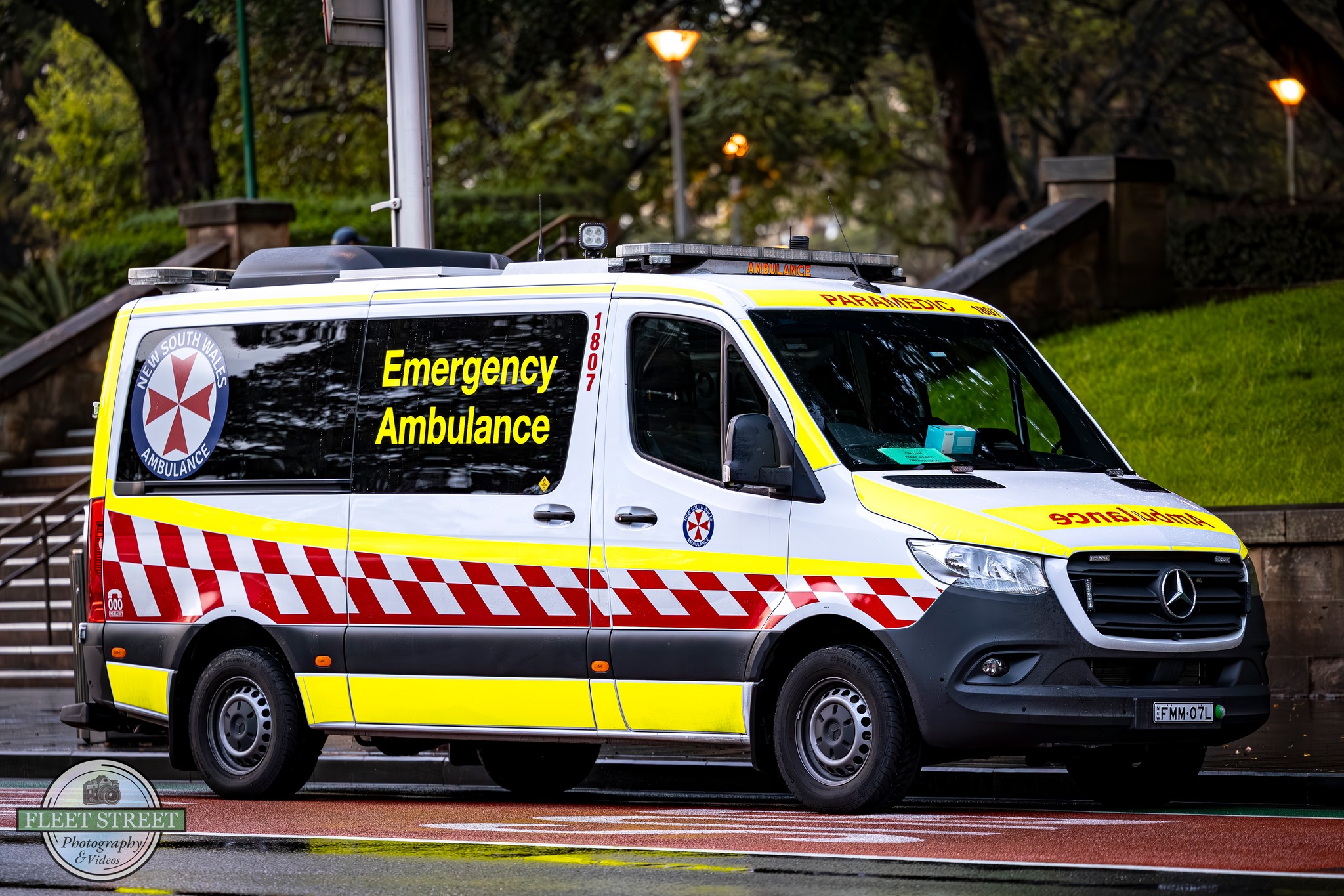 Fleet - NSW Ambulance Car 1807 - 2024 Mercedes-Benz Sprinter General ...