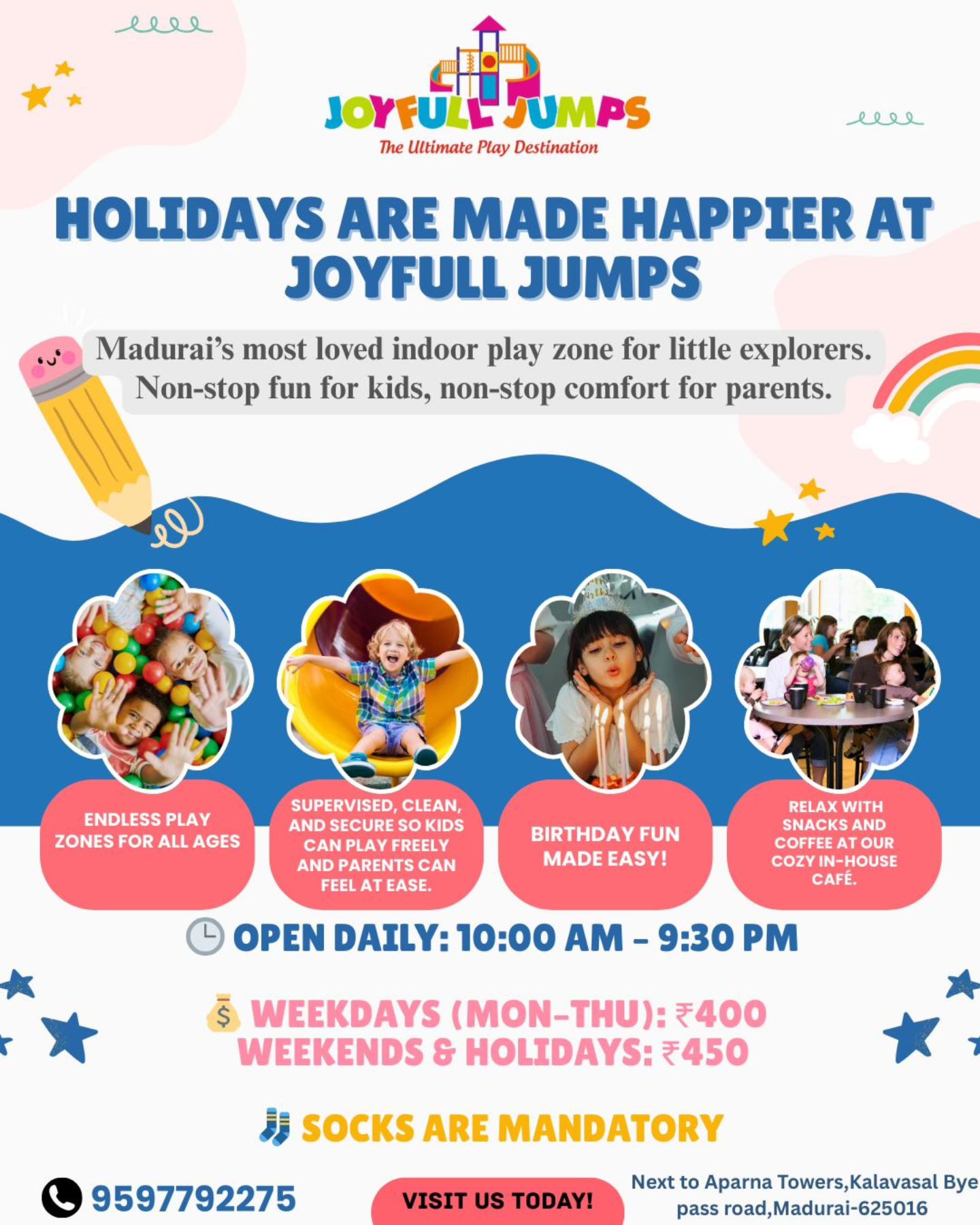 Joyfull - Holiday time means happy playtime at Joyfull Jumps! When ...