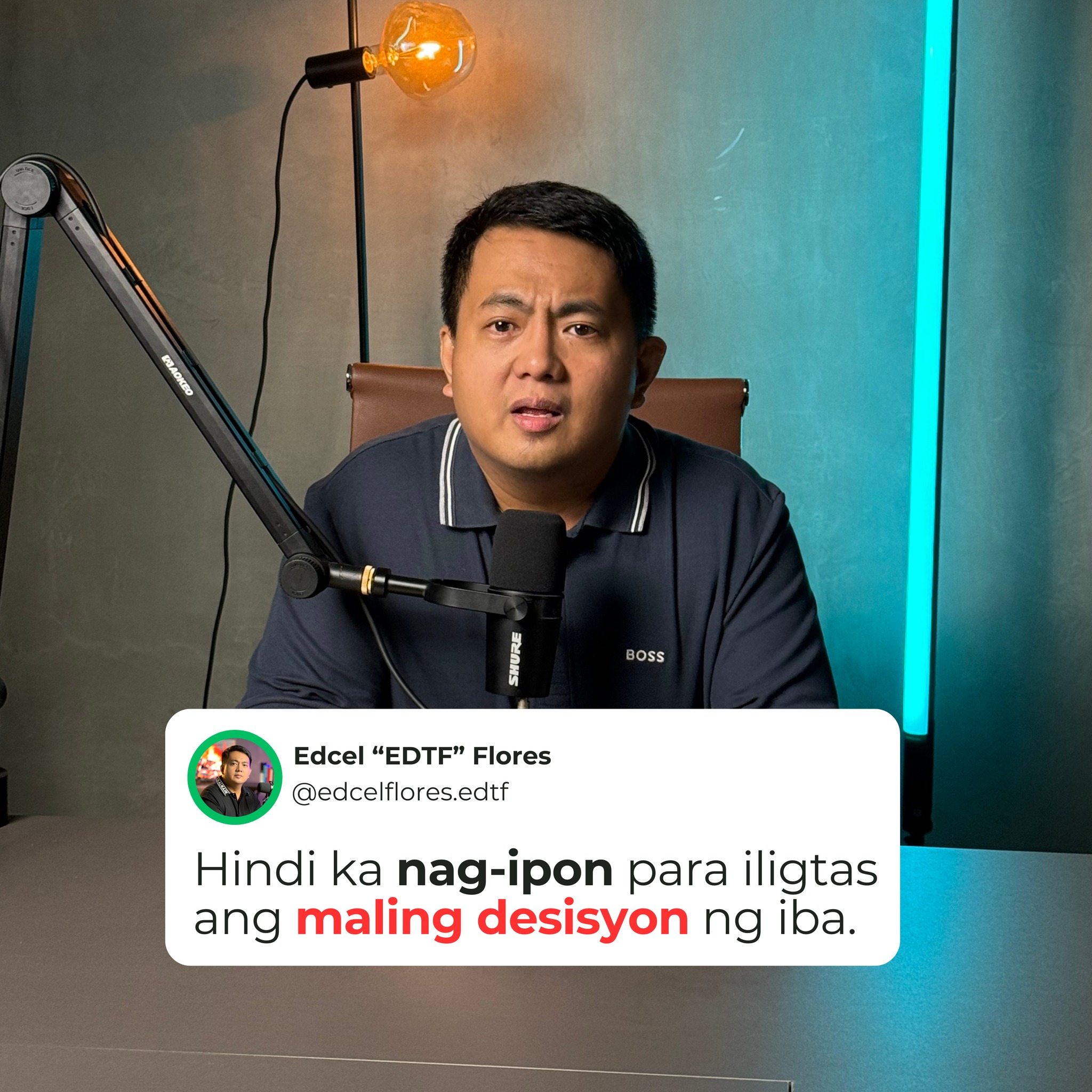 Hindi ka nag-ipon para iligtas ang... - Edcel 