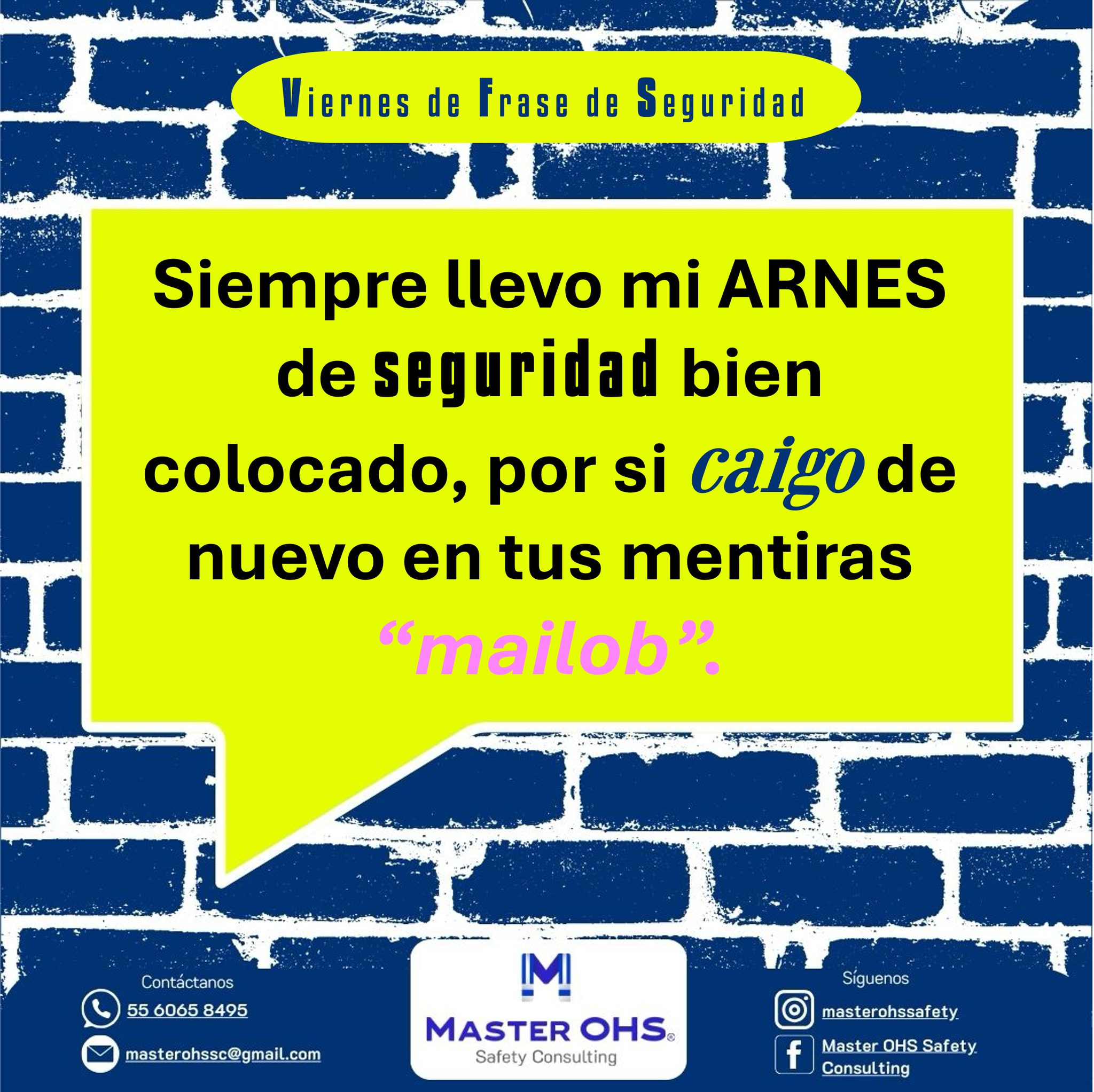 Master - Actitud de VIERNES Les dejamos esta joyita de frase Safety😎 ...
