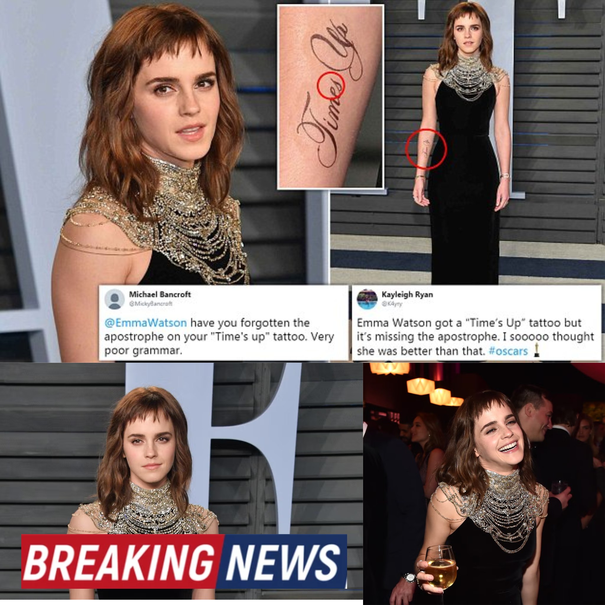 Emma Watson Back Tattoo Explained