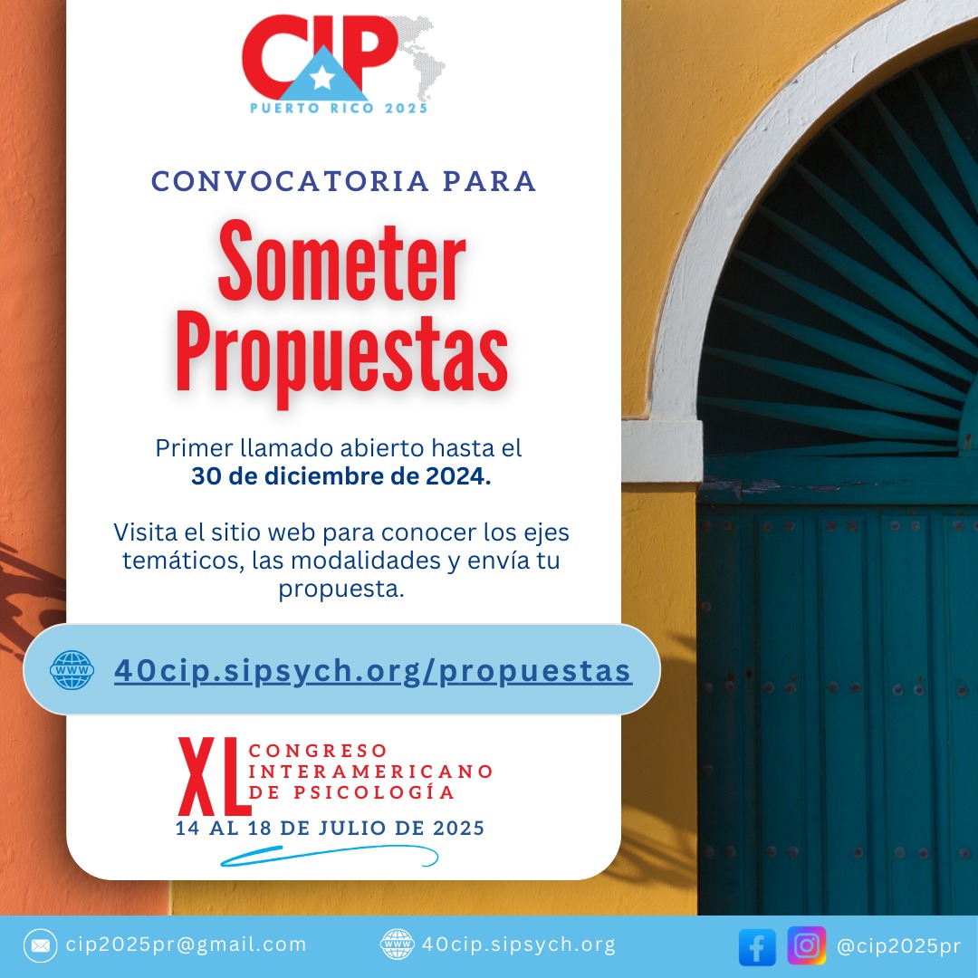 40 - 📣 La convocatoria para someter propuestas al 40 Congreso ...