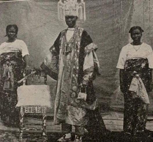 Historical - Coronation Photo of HRM Oba Ladapo Ademola II, The Alake ...