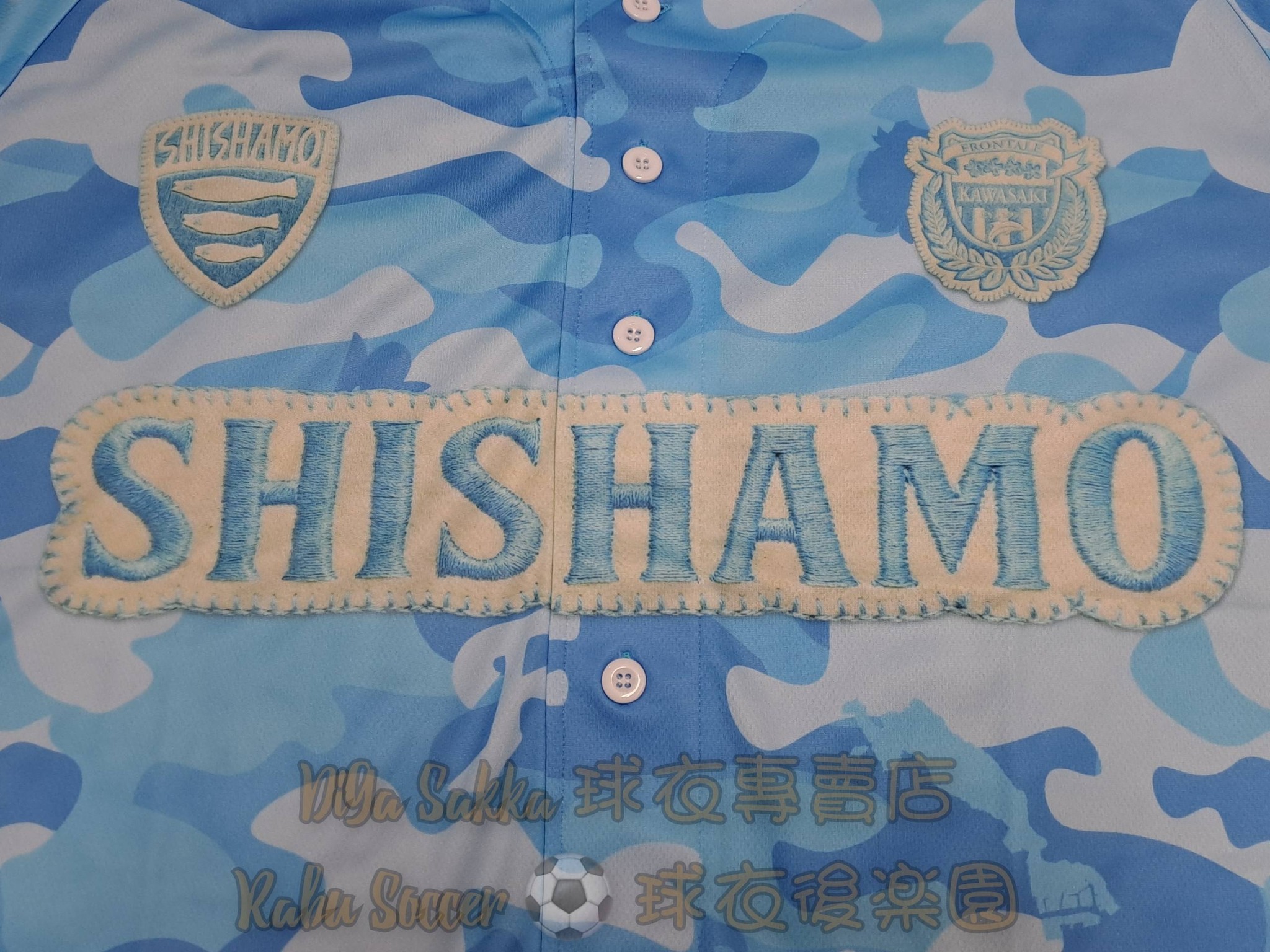 J1 ?? 川崎フロンターレSHISHAMO×FRONTALE コラボベースボールシャツ 