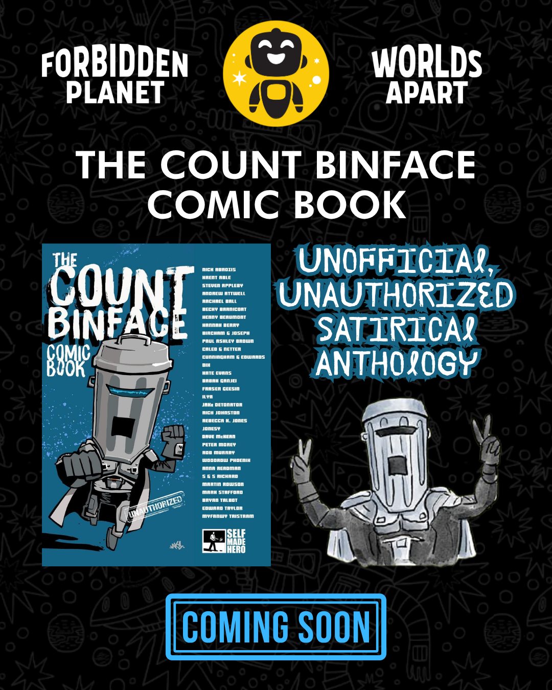 Count Binface satirical comic anthology coming soon to Forbidden