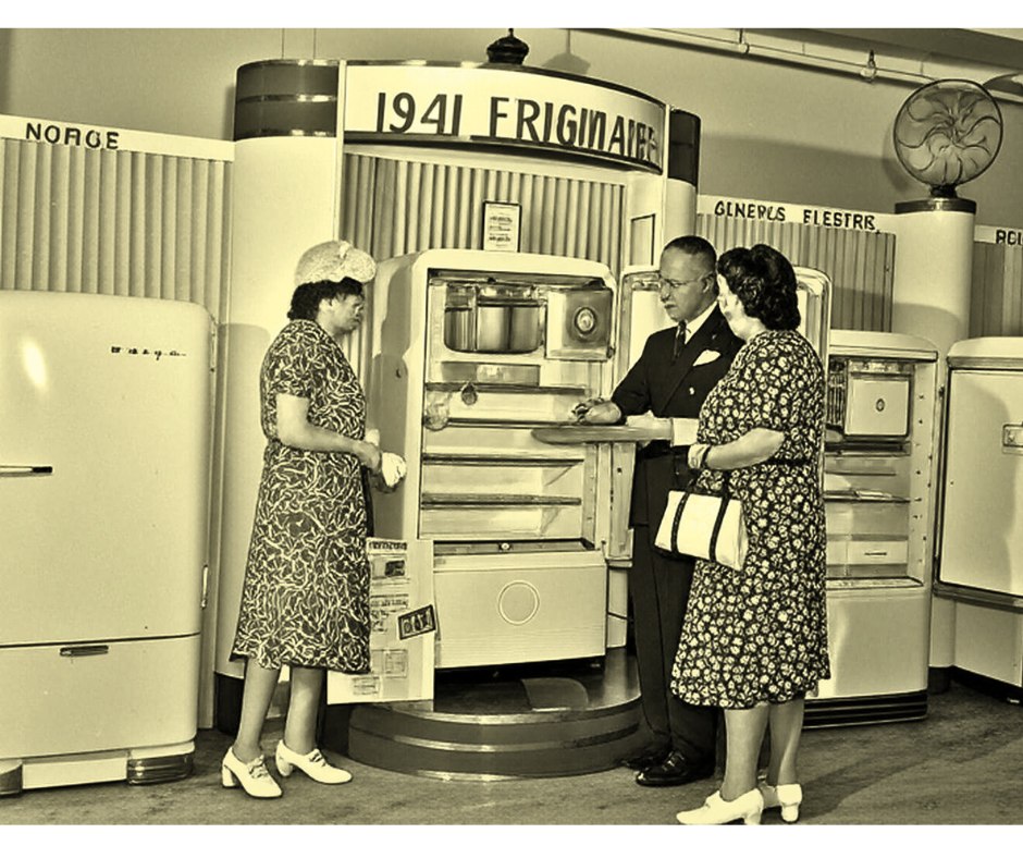 Shopping for a fridge in 1941, and of course, doing it in sensible