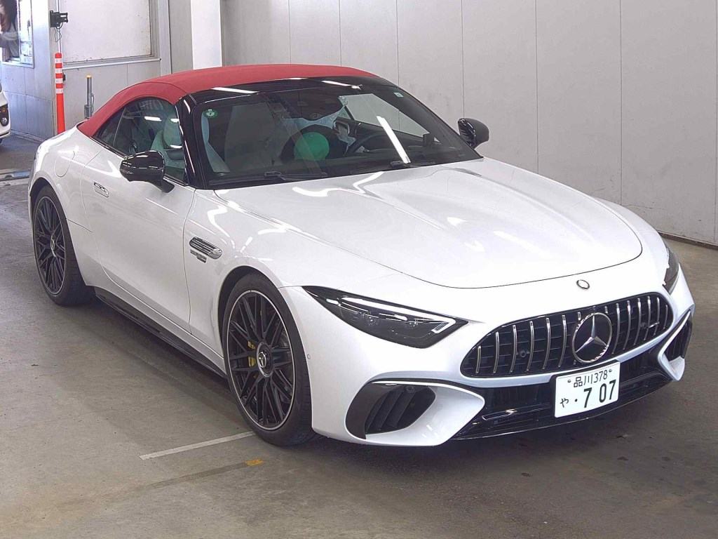 愛客汽車 - 「2023 SL63 白車紅頂 7千3km 5A」 💙愛客精選🇯🇵敞篷猛獸SL63👍好車🚘 年份都是2023年，日版近全新車 紅 ...