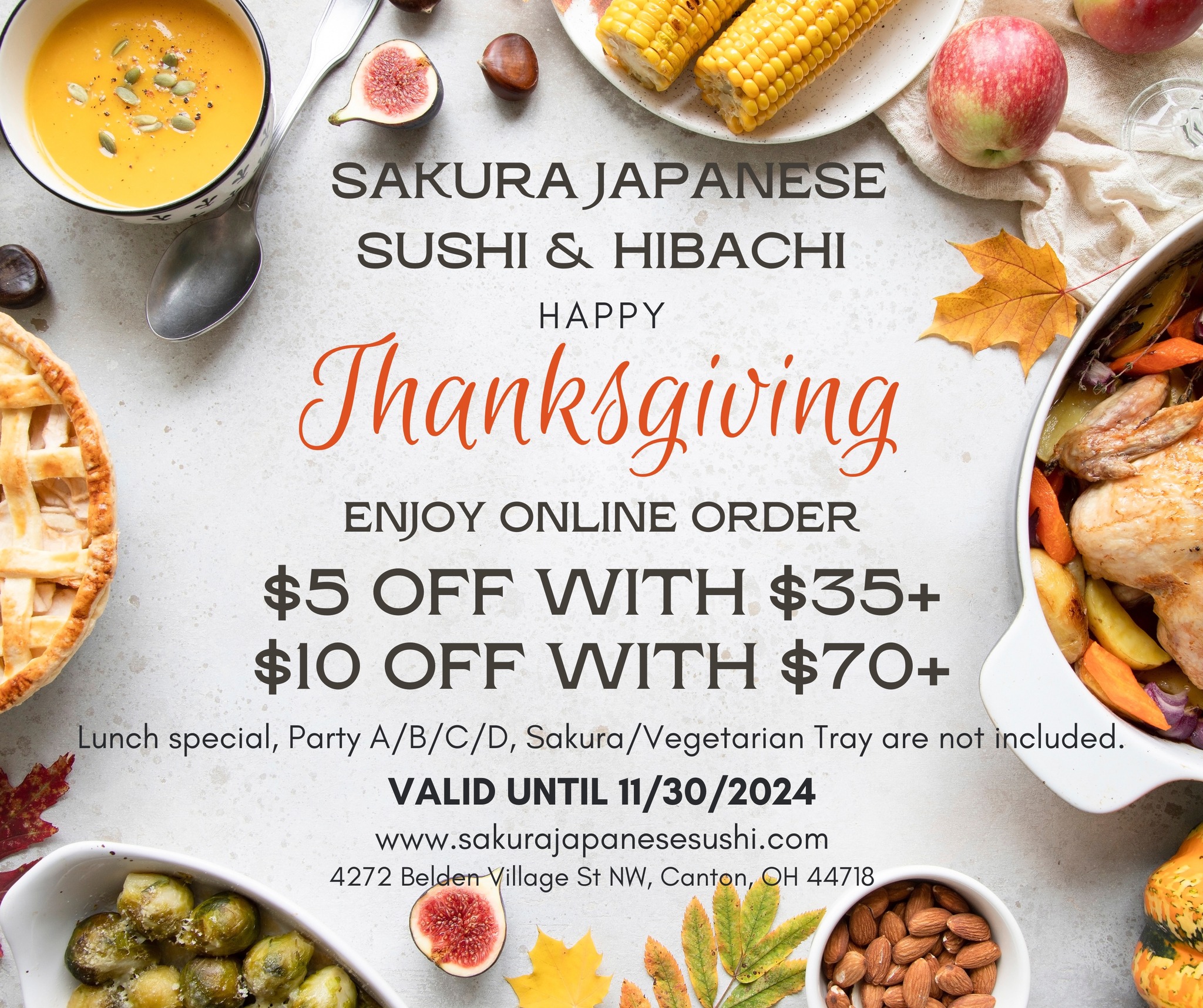 Sakura Japanese Sushi & Hibachi | Canton OH