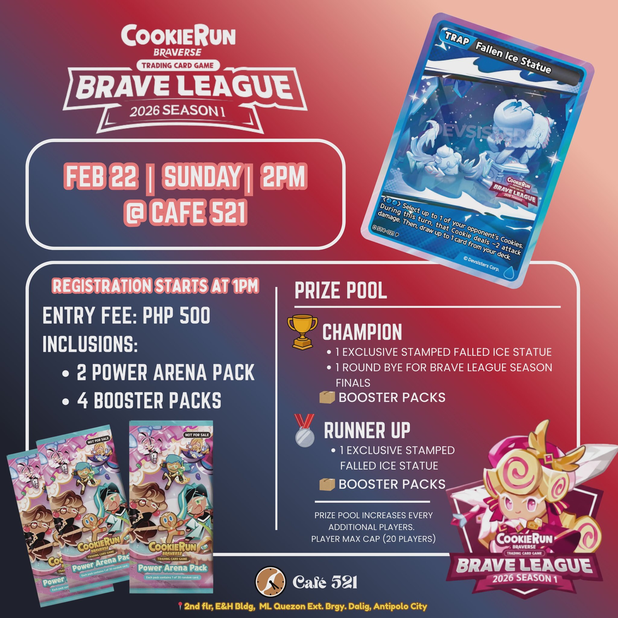 Cafe 521 - 🏆 BRAVE LEAGUE 2026 – SEASON 1 🏆 📅 February 22... | Facebook