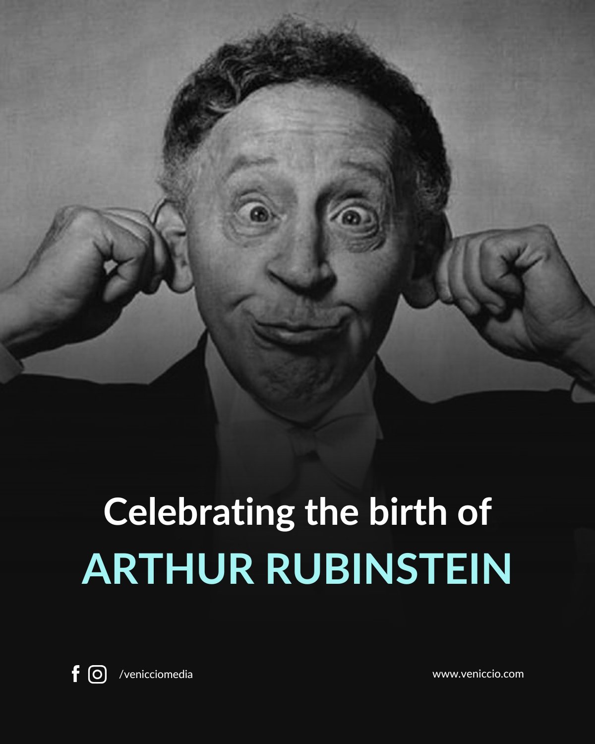 Arthur Rubinstein, born on this day in 1887, enjoyed one of the