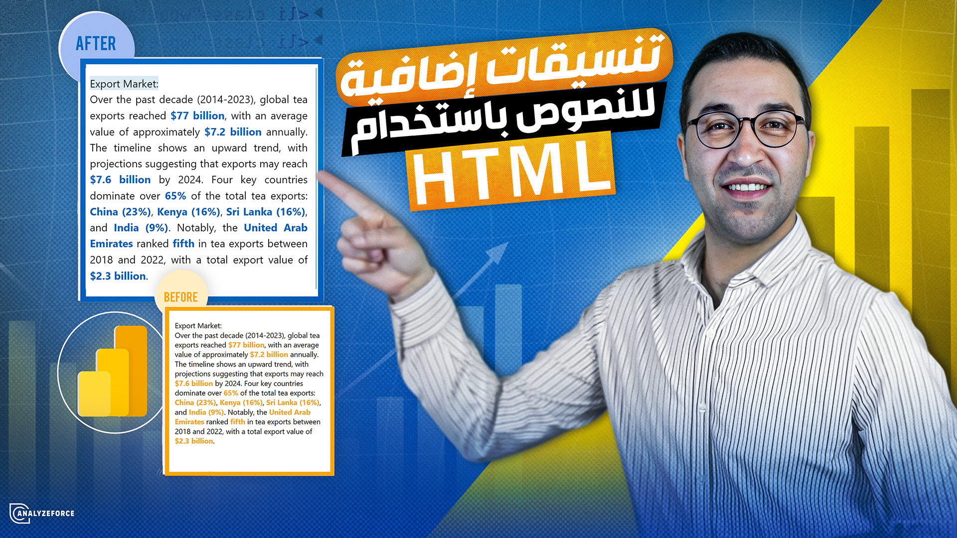 Analyzeforce - تحسين تنسيق النصوص في البور بي أي باستخدام HTML Enhance ...
