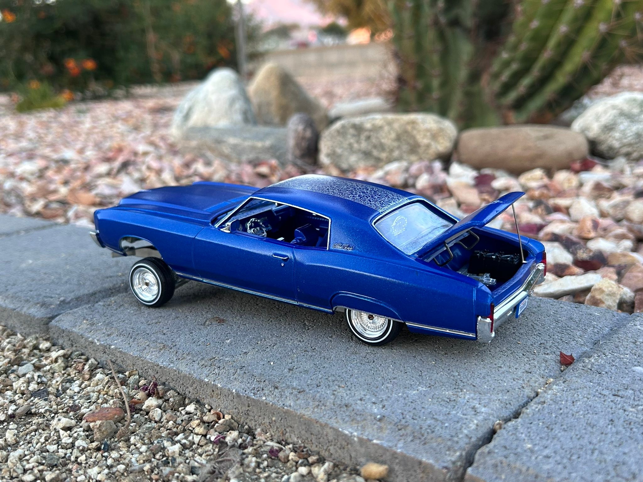 1970 monte carlo lowrider model car