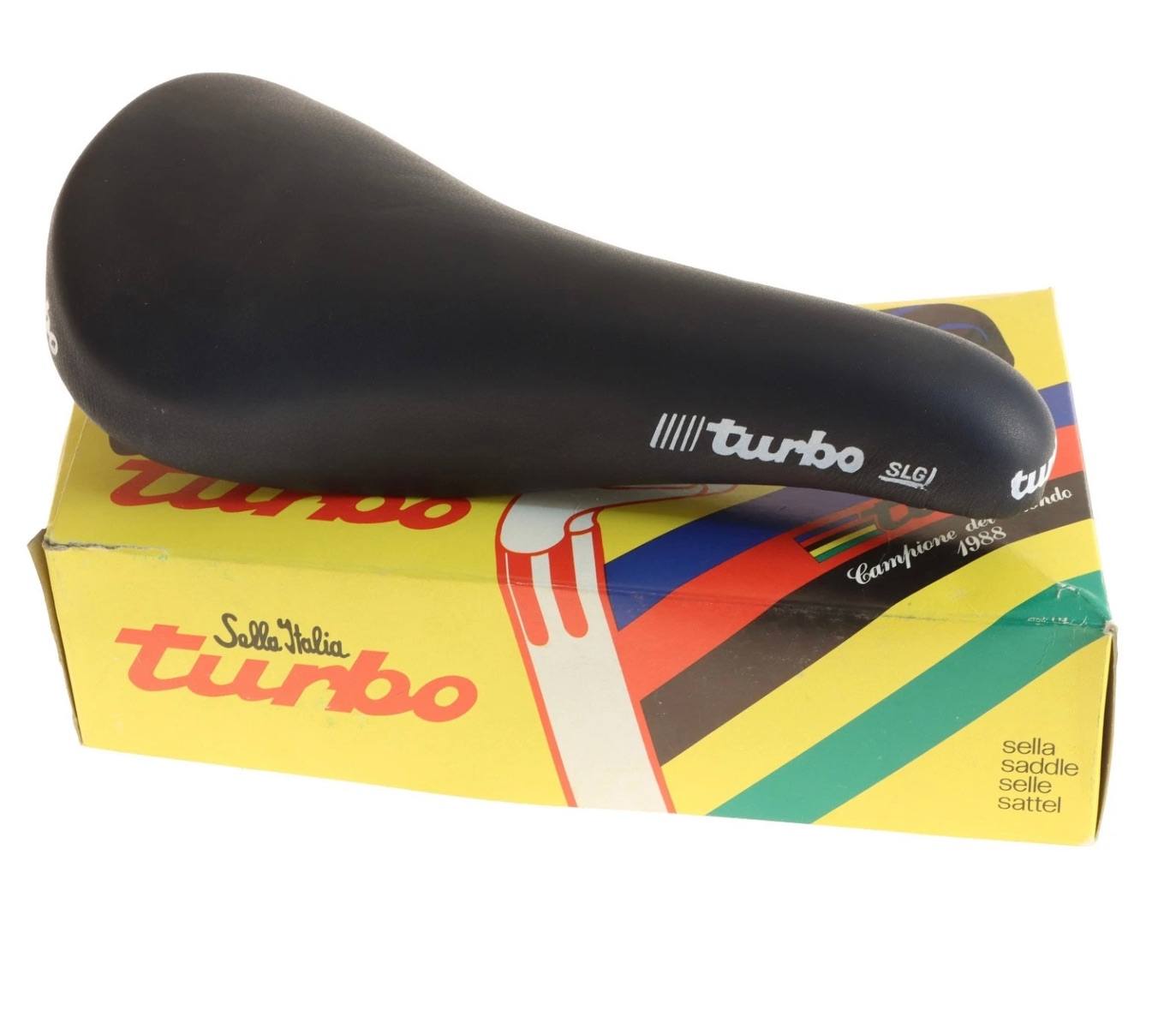 Curated selection of vintage Selle Italia Turbo saddles.