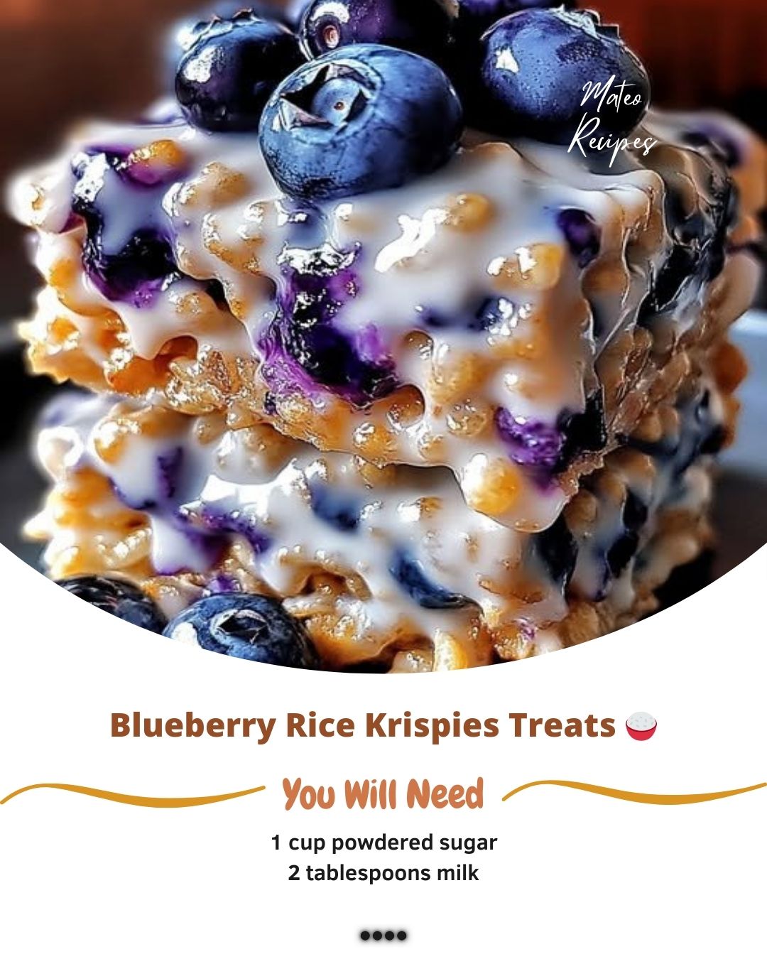 Mateo - Blueberry Rice Krispies Treats 🍚🫐 Give your classic Rice ...