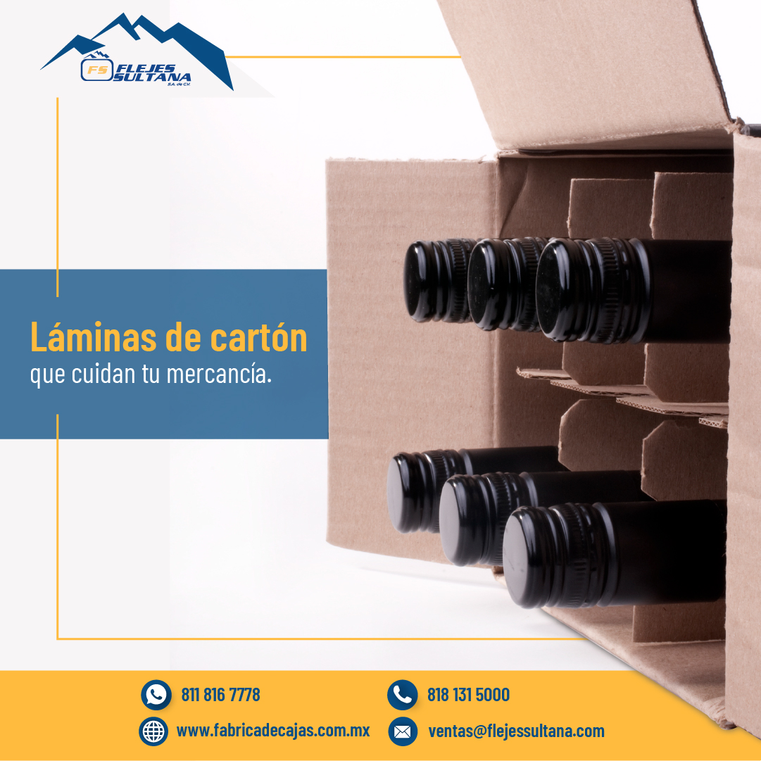 Flejes - Ofrecemos láminas de cartón corrugado para separación y ...