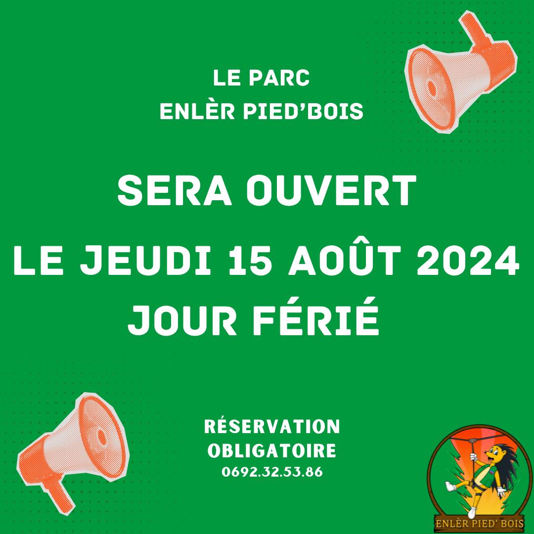 Enlèr - ℹ️ JOUR COMPLET ℹ️ Pour votre plus grand bonheur, le parc sera ...