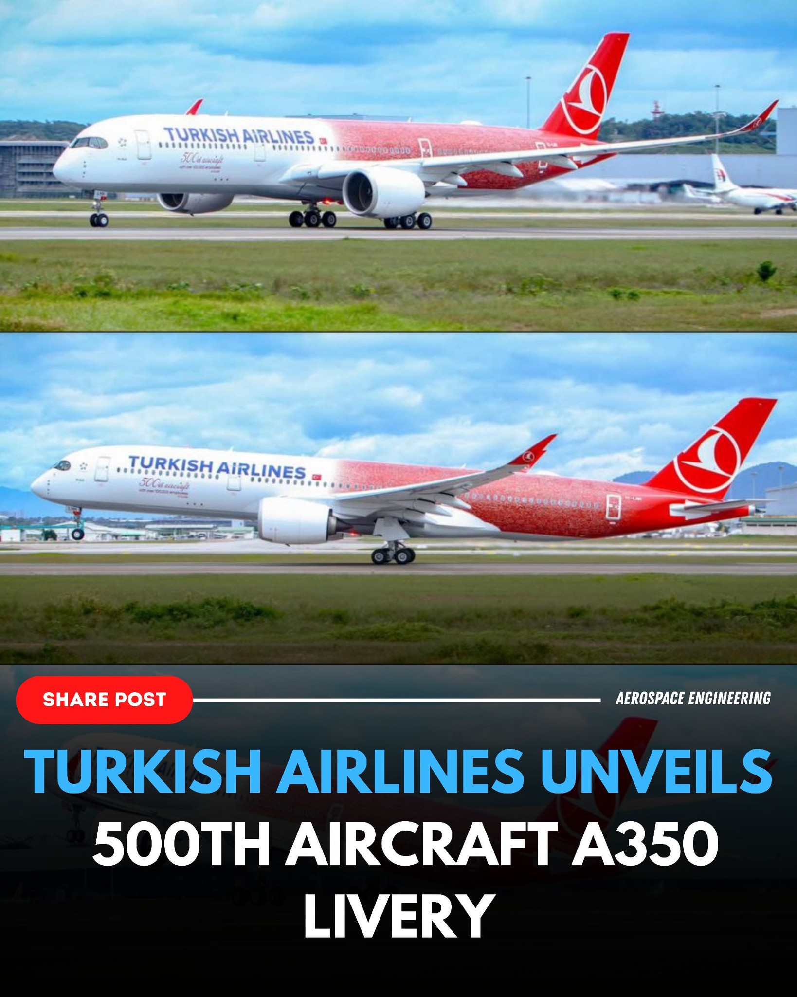 THIS IS IT! Turkish Airlines' first Airbus #A350-900 (TC-LGA